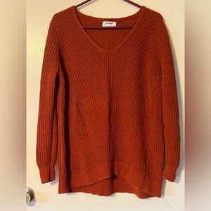 Burnt orange sweater